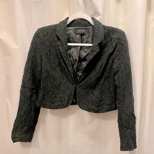 Cropped Black Blazer